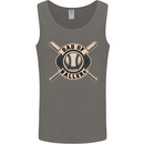 Baseball Dad of Ballers Funny Fathers Day Mens Vest Tank Top Charcoal