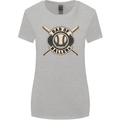 Baseball Dad of Ballers Funny Fathers Day Womens Wider Cut T-Shirt Sports Grey
