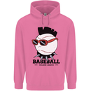 Baseball Punk Rocker Childrens Kids Hoodie Azalea