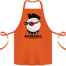 Baseball Punk Rocker Cotton Apron 100% Organic Orange
