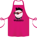 Baseball Punk Rocker Cotton Apron 100% Organic Pink