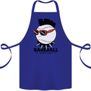 Baseball Punk Rocker Cotton Apron 100% Organic Royal Blue