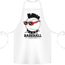 Baseball Punk Rocker Cotton Apron 100% Organic White