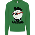 Baseball Punk Rocker Kids Sweatshirt Jumper Irish Green