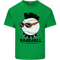Baseball Punk Rocker Kids T-Shirt Childrens Irish Green