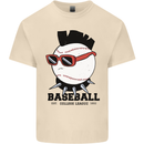 Baseball Punk Rocker Mens Cotton T-Shirt Tee Top Natural