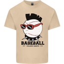 Baseball Punk Rocker Mens Cotton T-Shirt Tee Top Sand