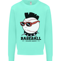 Baseball Punk Rocker Mens Sweatshirt Jumper Peppermint