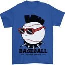 Baseball Punk Rocker Mens T-Shirt 100% Cotton Royal Blue