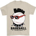 Baseball Punk Rocker Mens T-Shirt 100% Cotton Sand