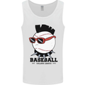 Baseball Punk Rocker Mens Vest Tank Top White