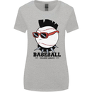 Baseball Punk Rocker Womens Wider Cut T-Shirt Sports Grey