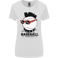 Baseball Punk Rocker Womens Wider Cut T-Shirt White