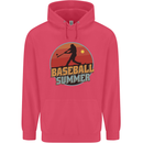Baseball Summer Childrens Kids Hoodie Heliconia