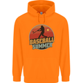 Baseball Summer Childrens Kids Hoodie Orange