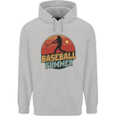 Baseball Summer Childrens Kids Hoodie Sports Grey