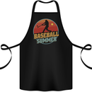 Baseball Summer Cotton Apron 100% Organic Black