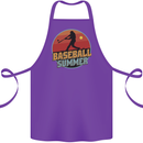 Baseball Summer Cotton Apron 100% Organic Purple