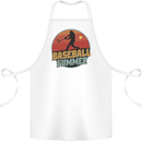Baseball Summer Cotton Apron 100% Organic White