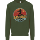 Baseball Summer Kids Sweatshirt Jumper Forest Green