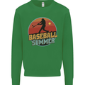 Baseball Summer Kids Sweatshirt Jumper Irish Green