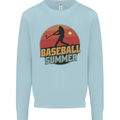 Baseball Summer Kids Sweatshirt Jumper Light Blue