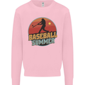 Baseball Summer Kids Sweatshirt Jumper Light Pink