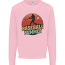 Baseball Summer Kids Sweatshirt Jumper Light Pink