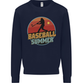 Baseball Summer Kids Sweatshirt Jumper Navy Blue