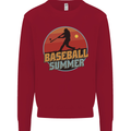 Baseball Summer Kids Sweatshirt Jumper Red