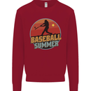 Baseball Summer Kids Sweatshirt Jumper Red