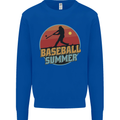 Baseball Summer Kids Sweatshirt Jumper Royal Blue