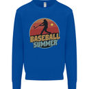 Baseball Summer Kids Sweatshirt Jumper Royal Blue