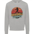 Baseball Summer Kids Sweatshirt Jumper Sports Grey