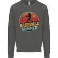 Baseball Summer Kids Sweatshirt Jumper Storm Grey