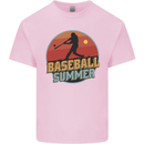 Baseball Summer Kids T-Shirt Childrens Light Pink