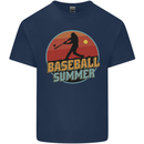 Baseball Summer Kids T-Shirt Childrens Navy Blue