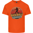 Baseball Summer Kids T-Shirt Childrens Orange