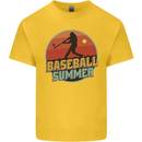 Baseball Summer Kids T-Shirt Childrens Yellow
