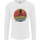 Baseball Summer Mens Long Sleeve T-Shirt White
