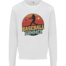 Baseball Summer Mens Sweatshirt Jumper White