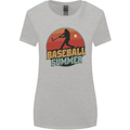 Baseball Summer Womens Wider Cut T-Shirt Sports Grey