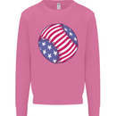 Baseball USA Stars and Stripes American Flag Mens Sweatshirt Jumper Azalea
