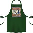 Baseball is My Life Cotton Apron 100% Organic Forest Green