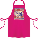 Baseball is My Life Cotton Apron 100% Organic Pink