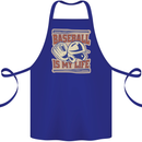 Baseball is My Life Cotton Apron 100% Organic Royal Blue