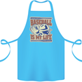Baseball is My Life Cotton Apron 100% Organic Turquoise