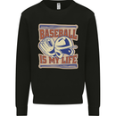 Baseball is My Life Kids Sweatshirt Jumper Black