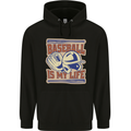 Baseball is My Life Mens 80% Cotton Hoodie Black