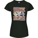 Baseball is My Life Womens Petite Cut T-Shirt Black